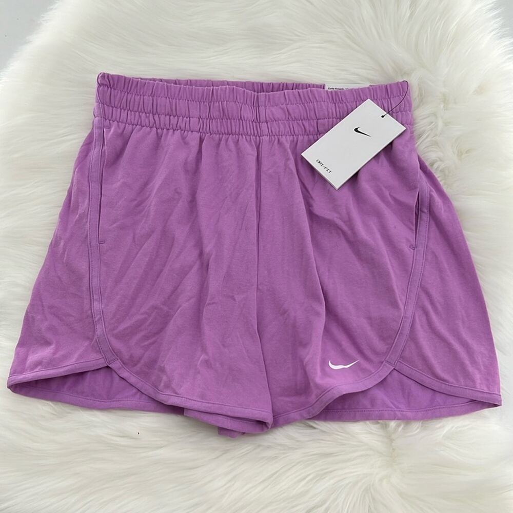 Nike Girl's Loose Fit Dri-Fit Shorts - Purple - Large - New with tags